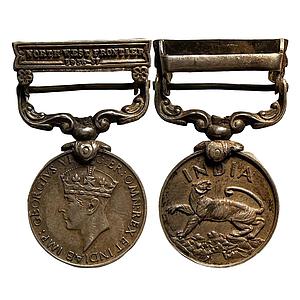 India General Service Medal George VI Silver Medal