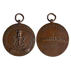 Indian Navy Sport Control Board Runners-UP 400 Meters Bronze Medal