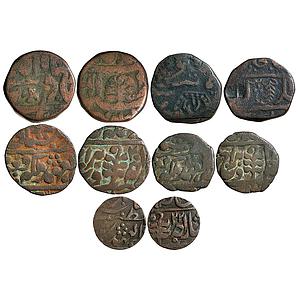 IPS Jaipur State Madho Singh II Man Singh II Sawai Jaipur Mint Set of 5 Coins Copper Paisa