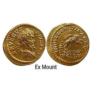 Ancient World Roman Empire Septimius Severus Ex-Mount Gold Aureus