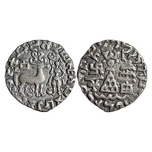 Ancient Kunindas Tribal Republic Amoghabhuti Silver Drachm