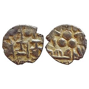 Samid Amirs of Multan, Amir Fahad, Silver Bilingual Damma (Qanhari Dirham)