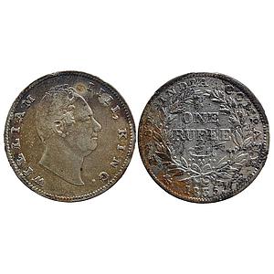 EIC Uniform Coinage William IV 1835 AD Calcutta Mint RS incuse B II Bud leaves 20 Berries 