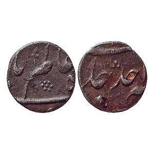 Mughal, Shah Alam II, Murshidabad Mint (Off Flan), Silver 1/4 Rupee