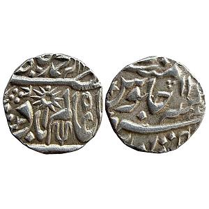 IPS Chhatarpur State Raja Hindupat Singh INO Shah Alam II Chhatarpur Mint Silver Rupee