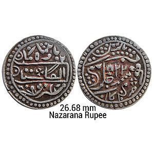 IPS Kotah State Chattar Singh INO Queen Victoria Nandgaon Mint Silver Nazarana Rupee
