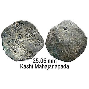 Ancient Punch Marked Coinage Middle Ganga Valley Kashi Mahajanapada AABC Configuration arc