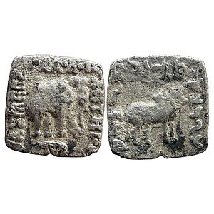Ancient Indo-Greeks Apollodotus I Silver Drachm Indian Standard