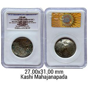 Ancient Punch Marked Coinage Middle Ganga valley Kashi Mahajanapada AABC Configuration Arc