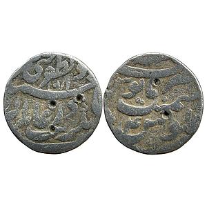 Mughal Aurangzeb Patna Mint Silver Rupee