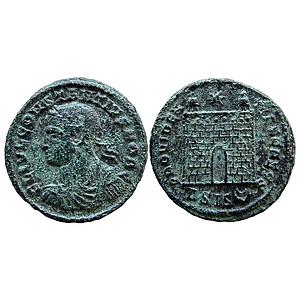 Ancient World Roman Empire Constantinus II Siscia Mint Bronze Follis