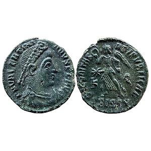 Ancient World Roman Empire Valentinian I Siscia Mint Bronze Follis