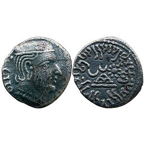 Ancient Western Kshatraps Kardamaka Family Gujarat Rudrasimha I Son of Rudradaman I Silver