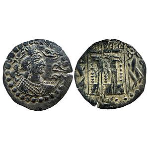 Ancient Kabul region Nezak Huns Shri Shahi Copper Unit