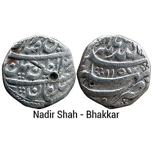 IK Afsharids Nadir Shah Bhakkar Mint Silver Rupee