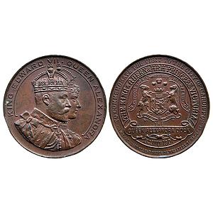 Commemorative Issue Edward VII 1907 AD Bronze Medal