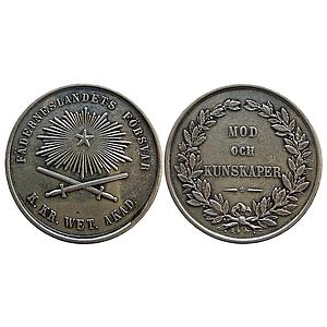 Sweden Medal of Royal Swedish Academy of Military Sciences Silver Medal