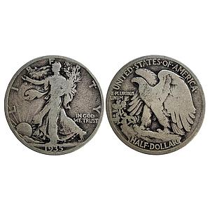 United States of America Walking Liberty Half Dollar 1935 AD Philadelphia Mint Silver (.90
