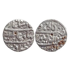 Mughal, Aurangzeb, Gulkanda Mint, Silver Rupee