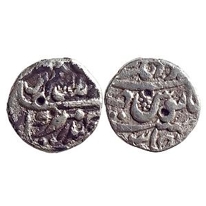 Mughal, Aurangzeb, Aurangabad Mint, Silver "½ Rupee"