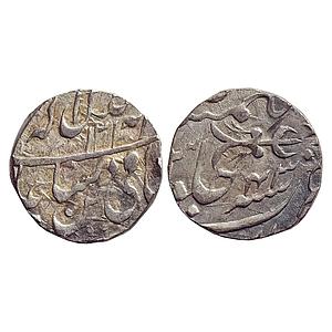 IPS, Bhopal State, Hayat Mohammad Khan, INO Shah Alam II, Raisen Mint, Silver Rupee
