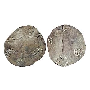 Ancient, Archaic Series, Punch Marked Coinage, attributed to Vatsa Janapada, Silver Karsha