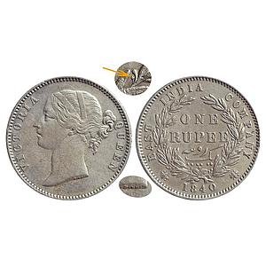 EIC, Victoria Queen, 1840 AD, DL, Madras Mint, W.W.S raised, 29 Berries (14L+15R), Silver 