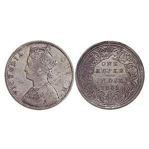British India, Victoria Queen, 1862 AD, Bombay Mint, B / II / 0 / 6, Pridmore Unlisted, Si