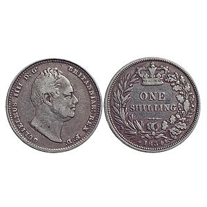United Kingdom, William IV, Silver (.925) 1 Shilling