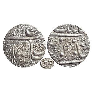 IK, Sikh Empire, Ranjit Singh, Amritsar Mint, "Nanak Shahi" Couplet, Silver Rupee