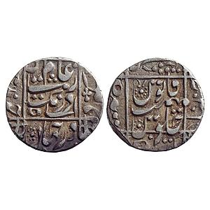 Mughal, Aurangzeb, Junagarh Mint, Silver Rupee