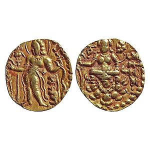 Ancient, Guptas, Chandragupta II, “Archer type” Gold Heavy Dinar