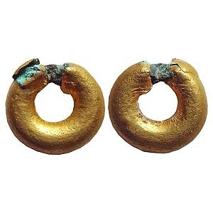 Ancient, Primitive Jewellery/Money, Gold Kundal