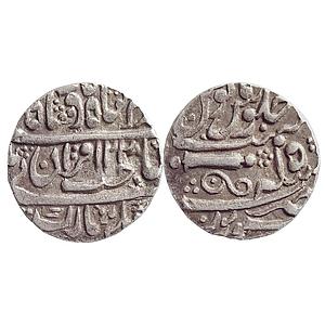 IPS Gwalior Sheopur Mint INO Muhammad Akbar II AH 1228 RY 15 KM 201 Silver Rupee Coin