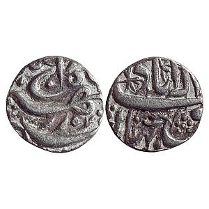 Mughal, Akbar, Rebellion issue of Jahangir, Allahabad Mint, Silver "1/2 Rupee"