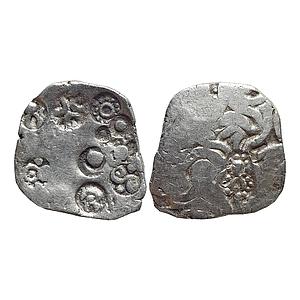 Ancient, Punch Marked Coinage, Kuru / Uttara Panchala Janapada, Kashipur Hoard type, Silve