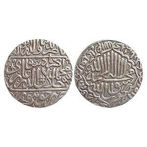 Mughal, Akbar, Jaunpur Mint, Kalima type, Silver Rupee