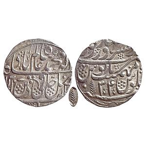 IK Maratha Confederacy INO Shah Alam II Dar-ul-Sarur Saharanpur Mint Silver Rupee
