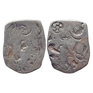 Ancient, Archaic Series, Punch Marked Coinage, attributed to Kosala Janapada, Silver "1/2 