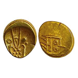Vira Raya type, Anonymous issue, Gold Fanam