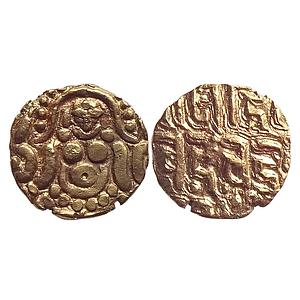 Gahadavalas of Kanauj, Govinda Chandradeva, Gold 1-1/8 Masha