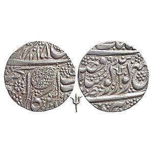 IK Sikh Empire Ranjit Singh VS 1885/98 Amritsar Mint Nanakshahi Couplet Silver Rupee