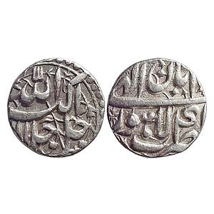 Mughal, Akbar, Lahore Mint, Ilahi Month Aban (Scorpio), Silver Rupee