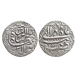Mughal, Jahangir, Tatta Mint, Ilahi Month Mihr (Libra), Silver Rupee