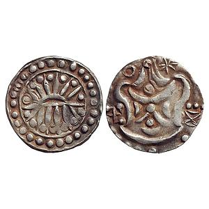 Burma, Pyu City–States, Beikthano, Srikshetra, ‘Rising Sun’ coinage, Silver Unit (80 Ratti