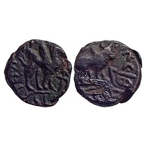 Ancient Kushans Kujala Khadphisis Copper Unit