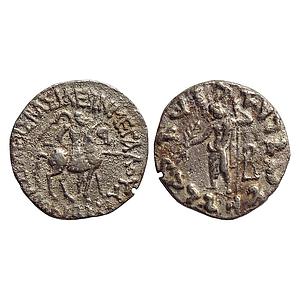 Ancient, Indo-Scythians, Azes, 'Zeus' type, Silver Tetradrachm