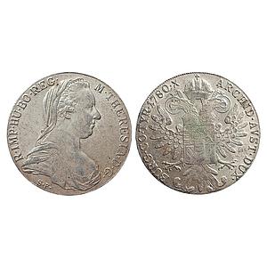 Austria Habsburg Maria Theresia Silver 1 Thaler