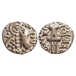 Ancient, Kashmir Karkota Dynasty, Vinayaditya, Debased Gold Dinara