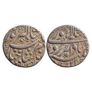 Mughal, Jahangir, Lahore Mint, "Badabar Ruye" Couplet, Silver Rupee